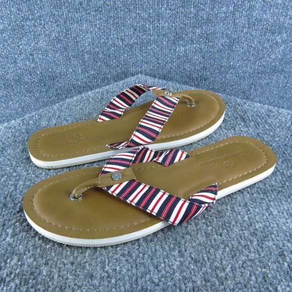 Tommy Bahama Women's Speedwell Flip Flop Brown Fabric Size 8M Gently Used 2025 - Picture 1 of 5